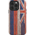 Hawaiian Flag Dark Wood iPhone 15 Pro Impact Case