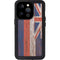 Hawaiian Flag Dark Wood iPhone 15 Pro Waterproof Case