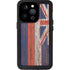 Hawaiian Flag Dark Wood iPhone 15 Pro Waterproof Case