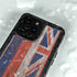 Hawaiian Flag Dark Wood iPhone 15 Pro Waterproof Case