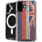 Hawaiian Flag Dark Wood iPhone 16 MagSafe Case