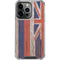 Hawaiian Flag Dark Wood iPhone 16 Pro Max Clear Case