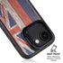 Hawaiian Flag Dark Wood iPhone 16e Kickstand Case
