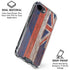 Hawaiian Flag Dark Wood iPhone 16e Clear Case