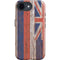 Hawaiian Flag Dark Wood iPhone 16e Impact Case