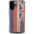 Hawaiian Flag Dark Wood iPhone 17 Clear Case