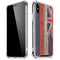 Hawaiian Flag Dark Wood iPhone X/XS Clear Case