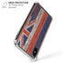 Hawaiian Flag Dark Wood iPhone X/XS Clear Case