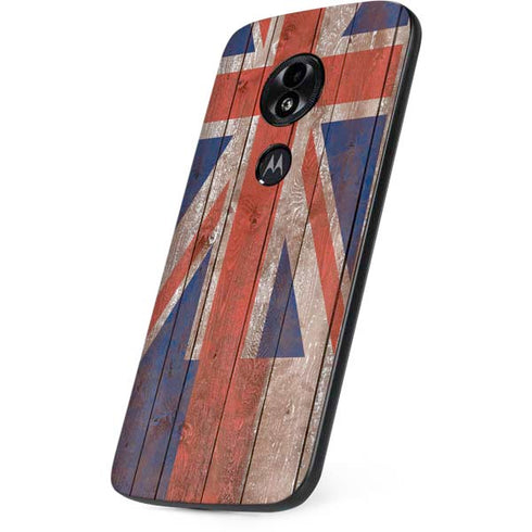 Hawaiian Flag Dark Wood Moto E5 Play Skin
