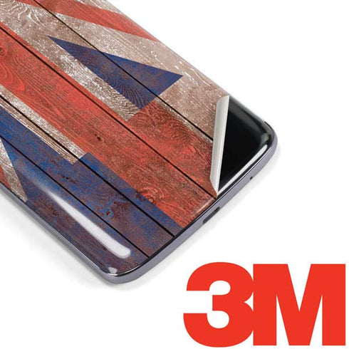 Hawaiian Flag Dark Wood Moto E5 Plus Skin