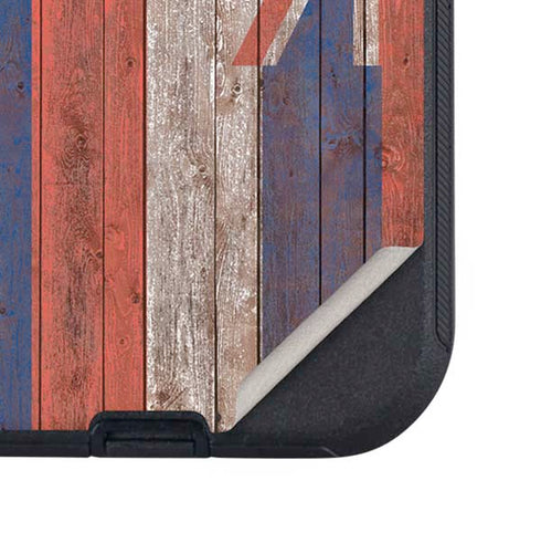 Hawaiian Flag Dark Wood Otterbox Defender iPhone Skin
