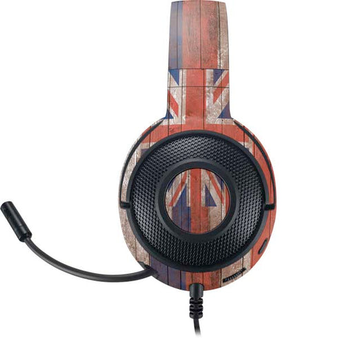 Hawaiian Flag Dark Wood Razer Kraken X Skin