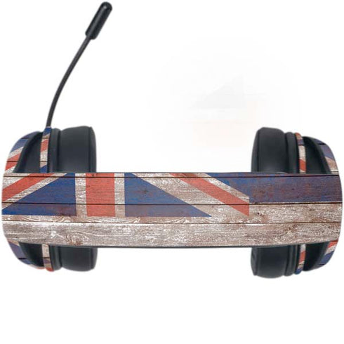 Hawaiian Flag Dark Wood Razer Kraken X Skin