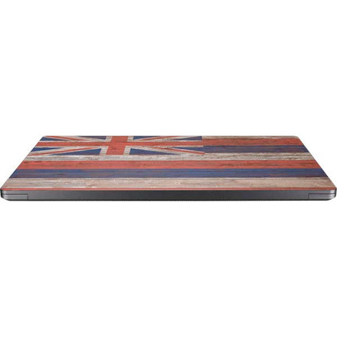 Hawaiian Flag Dark Wood Surface Laptop 7 13.8in Skin