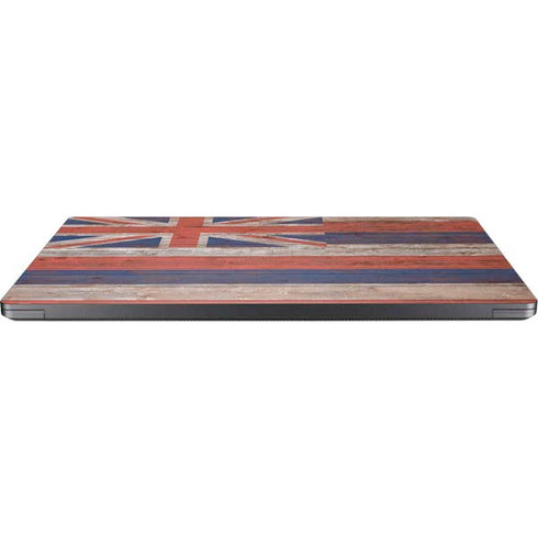 Hawaiian Flag Dark Wood Surface Laptop 7 15in Skin