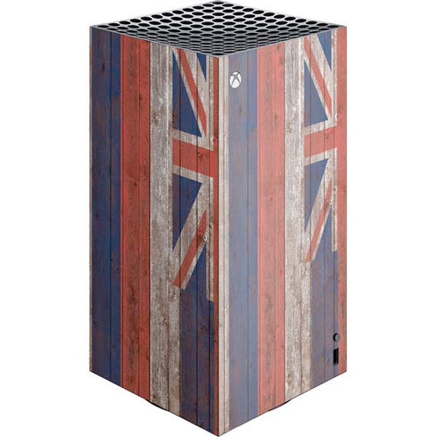 Hawaiian Flag Dark Wood XBox Series X Digital Edition Console Skin