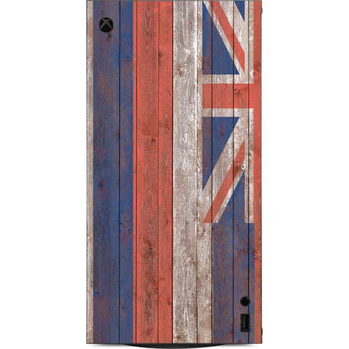 Hawaiian Flag Dark Wood XBox Series X Digital Edition Console Skin