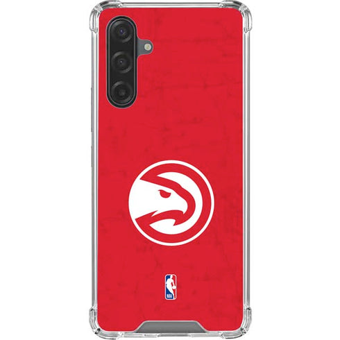 NBA Atlanta Hawks Distressed Galaxy A17 Clear Case