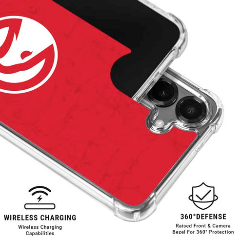 NBA Atlanta Hawks Distressed Galaxy S26 Clear Case