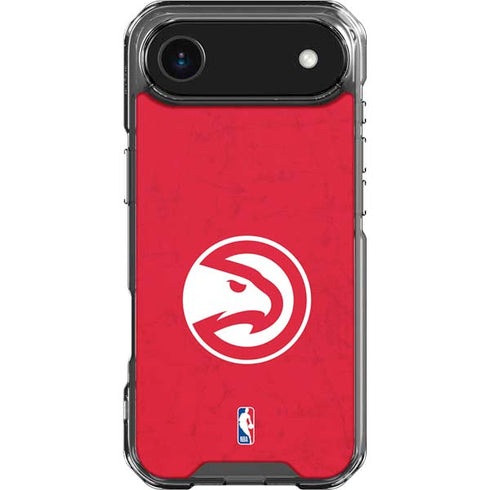 NBA Atlanta Hawks Distressed iPhone 17 Air Clear Case