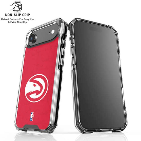 NBA Atlanta Hawks Distressed iPhone 17 Air Clear Case