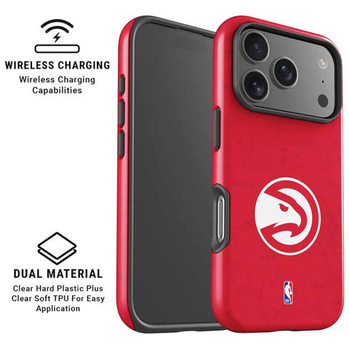 NBA Atlanta Hawks Distressed iPhone 17 Pro Magsafe Impact Case