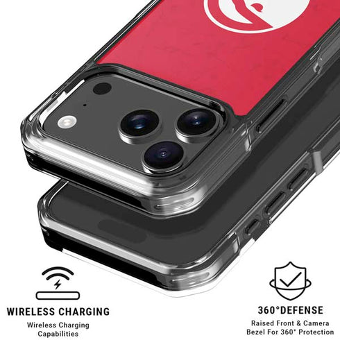 NBA Atlanta Hawks Distressed iPhone 17 Pro Max Clear Case