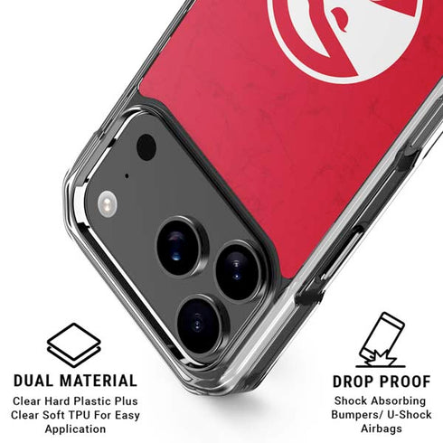 NBA Atlanta Hawks Distressed iPhone 17 Pro Max Clear Case