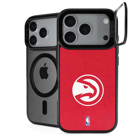 NBA Atlanta Hawks Distressed iPhone 17 Pro Max Kickstand Case