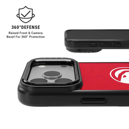 NBA Atlanta Hawks Distressed iPhone 17 Pro Max Kickstand Case