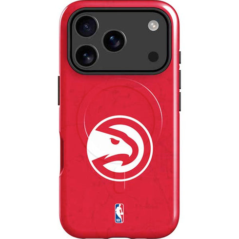 NBA Atlanta Hawks Distressed iPhone 17 Pro Max Magsafe Impact Case