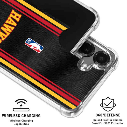 NBA Atlanta Hawks Jersey Galaxy S26 Clear Case