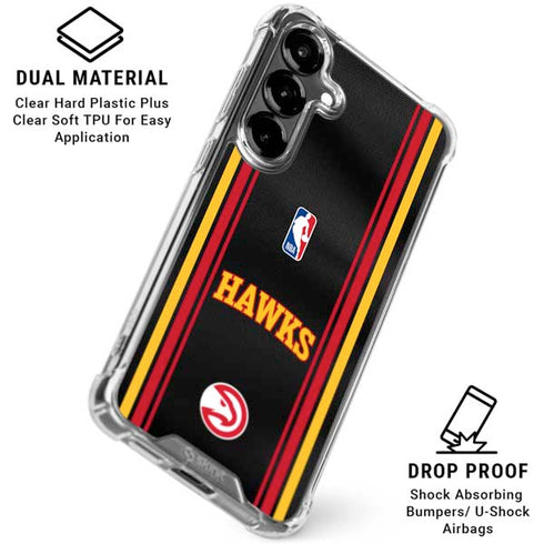 NBA Atlanta Hawks Jersey Galaxy S26 Clear Case