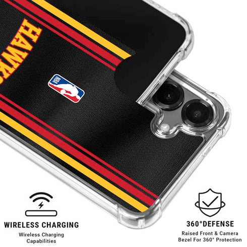 NBA Atlanta Hawks Jersey Galaxy S26 Plus Clear Case