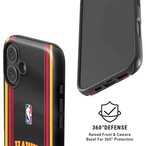 NBA Atlanta Hawks Jersey iPhone 16 Magsafe Impact Case