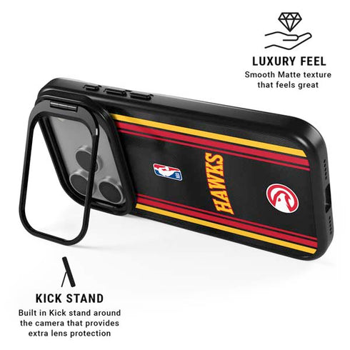 NBA Atlanta Hawks Jersey iPhone 17 Pro Max Kickstand Case