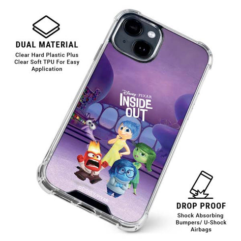 Disney Inside Out Headquarters iPhone 14 Plus Clear Case