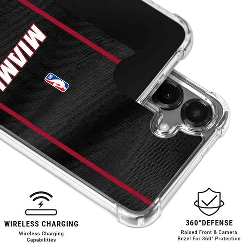 NBA Miami Heat Jersey Galaxy S26 Clear Case