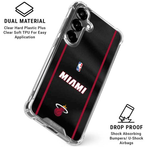 NBA Miami Heat Jersey Galaxy S26 Clear Case