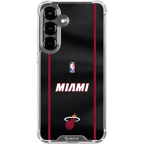 NBA Miami Heat Jersey Galaxy S26 Plus Clear Case