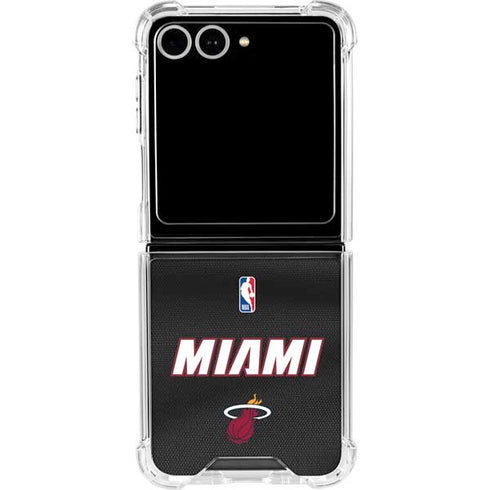 NBA Miami Heat Jersey Galaxy Z Flip7 Clear Case