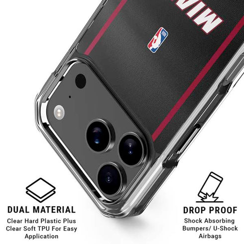 NBA Miami Heat Jersey iPhone 17 Pro Clear Case