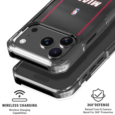 NBA Miami Heat Jersey iPhone 17 Pro Max Clear Case
