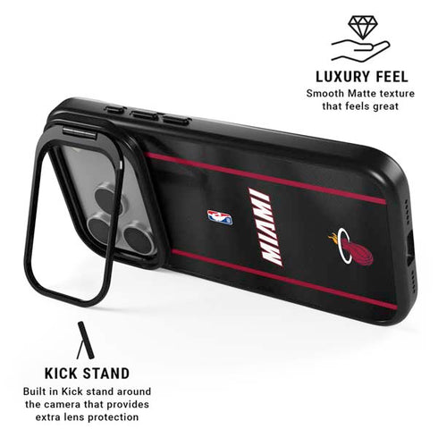 NBA Miami Heat Jersey iPhone 17 Pro Max Kickstand Case