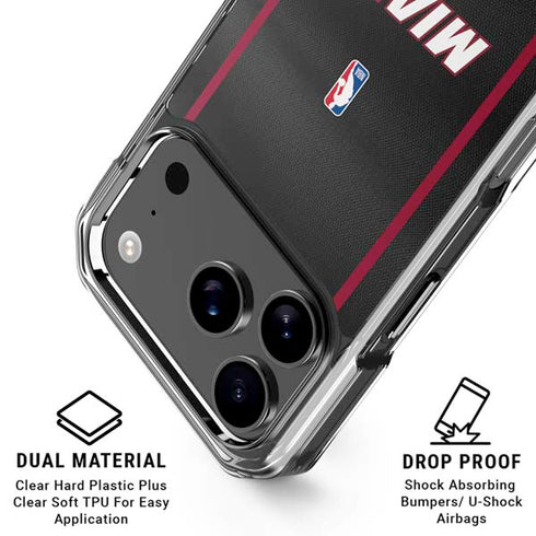 NBA Miami Heat Jersey iPhone 18 Pro Clear Case