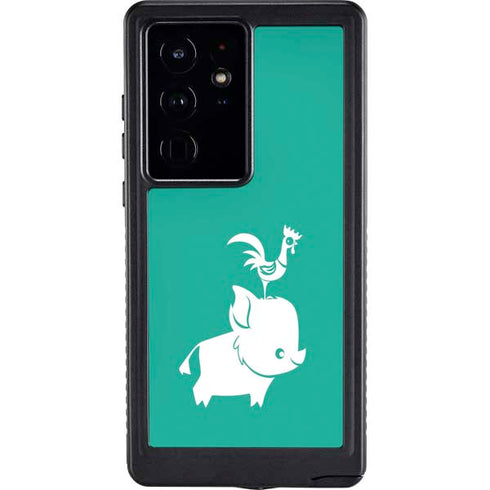 Disney Moana Heihei and Pua Galaxy S24 Ultra Waterproof Case