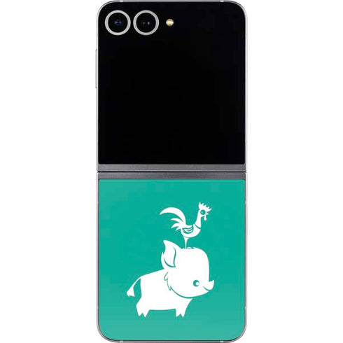 Disney Princess Moana Heihei and Pua Galaxy Z Flip6 Skin