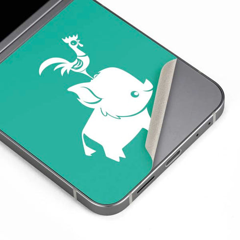 Disney Princess Moana Heihei and Pua Galaxy Z Flip6 Skin