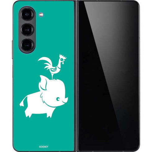 Disney Moana Heihei and Pua Galaxy Z Fold5 5G Skin