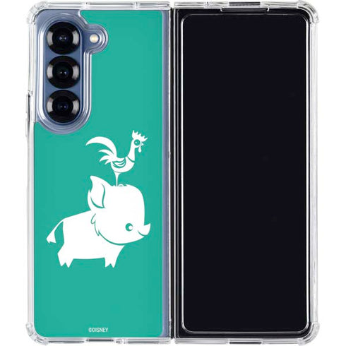 Disney Princess Moana Heihei and Pua Galaxy Z Fold6 Clear Case